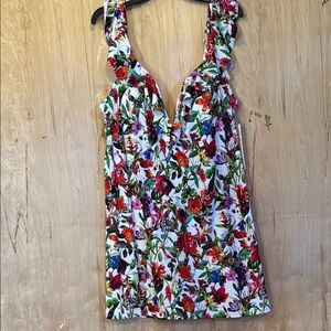 Tahari Floral Swim Coverup/ Dress- Multicolor